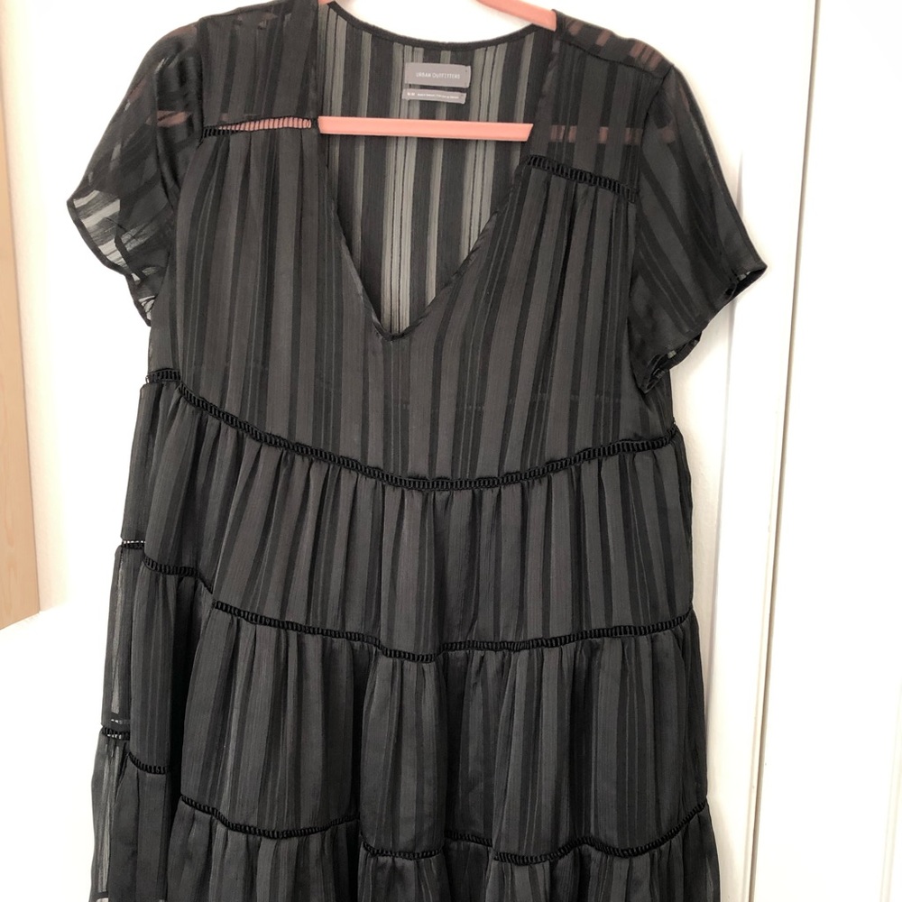 Urban outfitters black babydoll dress